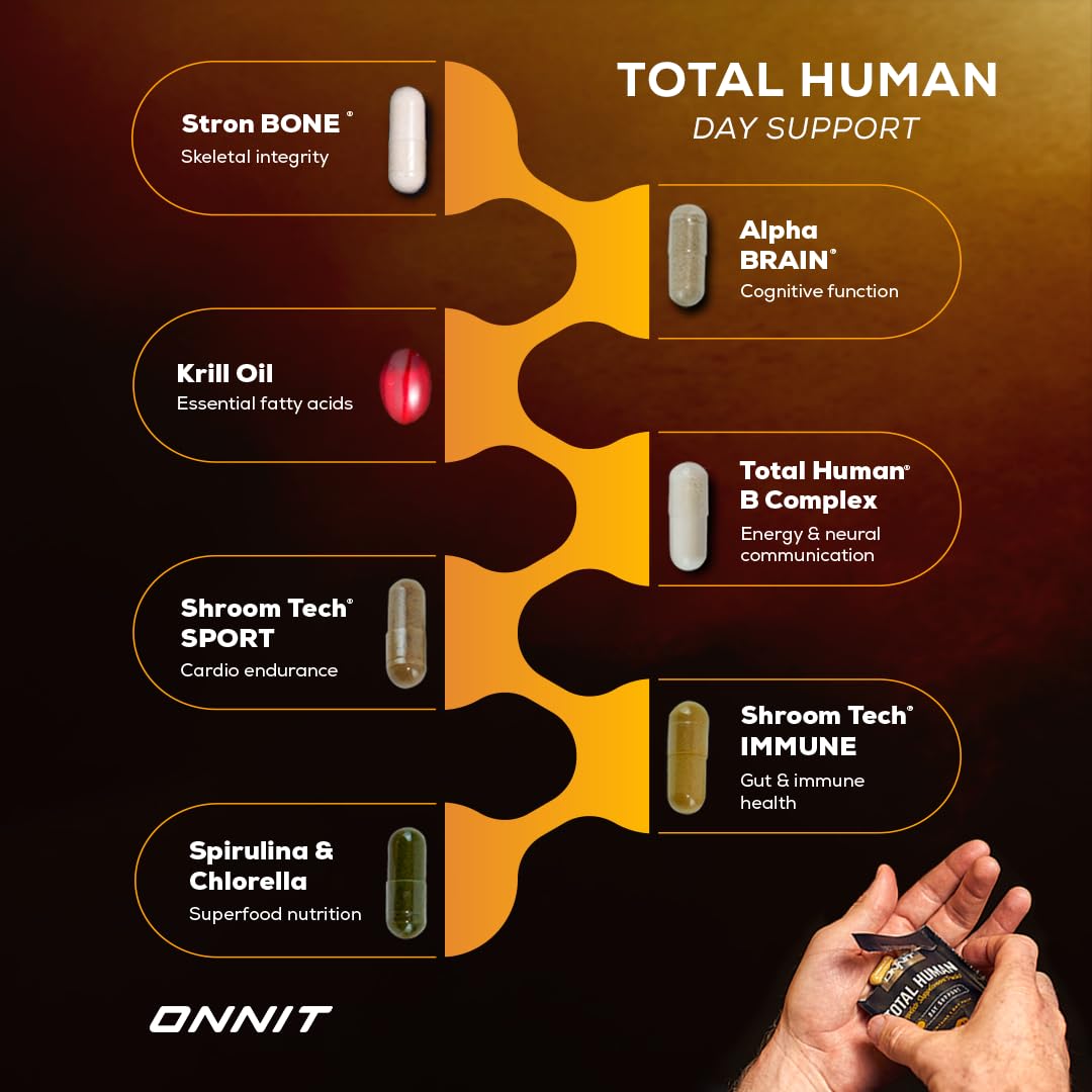 Vitaminas ONNIT Total Human lista ingredientes día