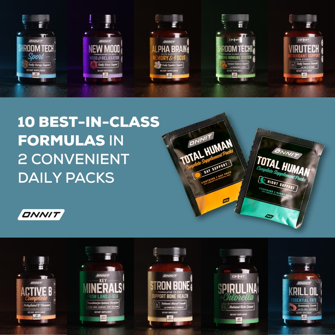 Vitaminas ONNIT Total Human 10 mejores fórmulas