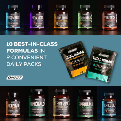 Vitaminas ONNIT Total Human 10 mejores fórmulas