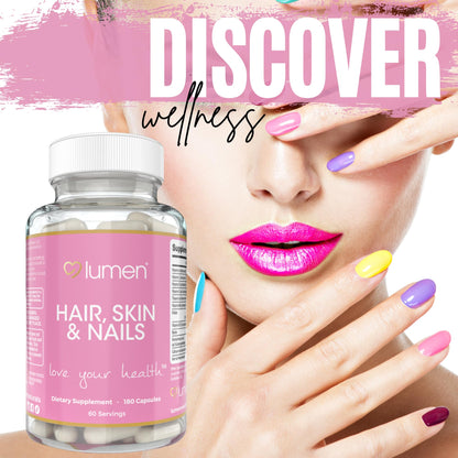 Vitaminas para piel saludable y uñas fuertes Lumen Naturals