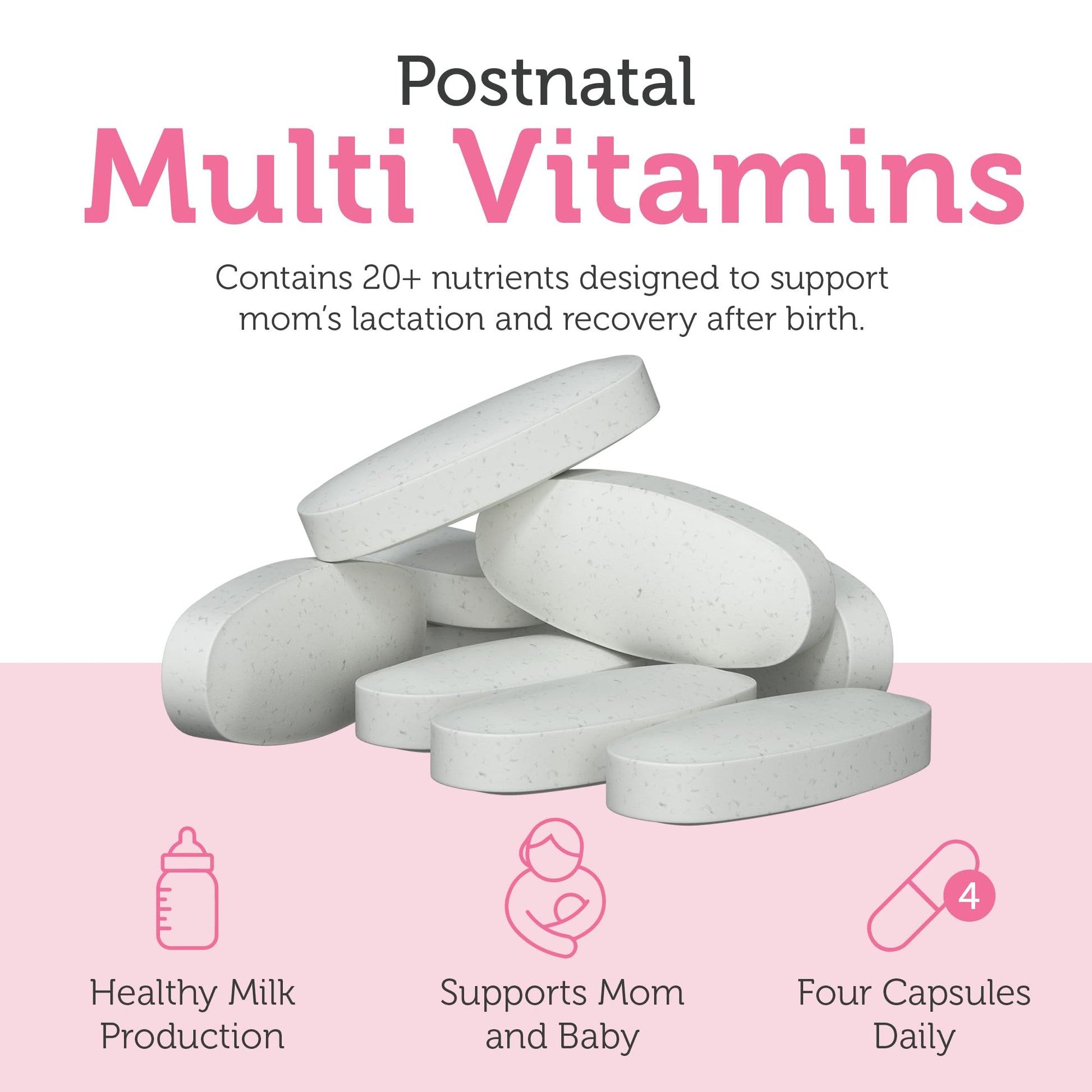 Vitaminas posnatal Zahler certificadas kosher para mamás