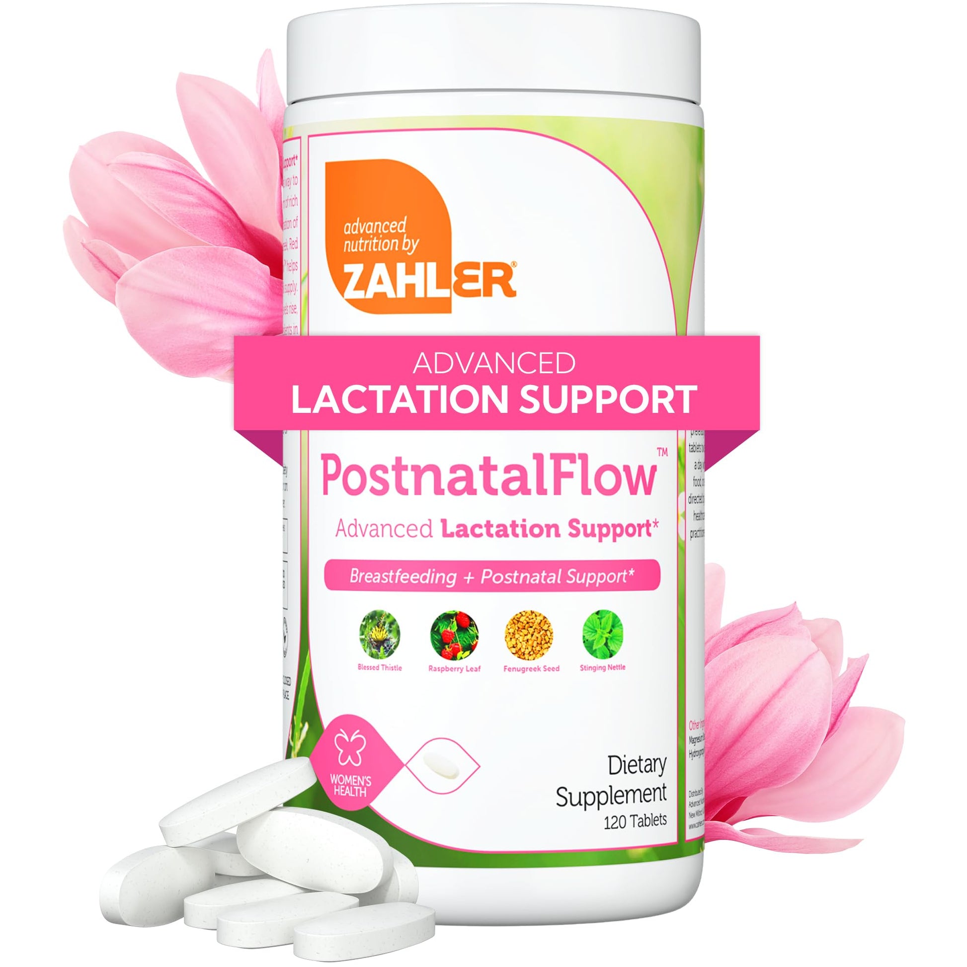 Vitaminas posnatal Zahler para mujeres, envase frontal