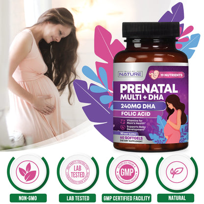 Vitaminas prenatales calidad probada Built by Nature