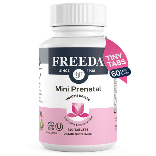 Vitaminas prenatales FREEDA Mini botella frontal