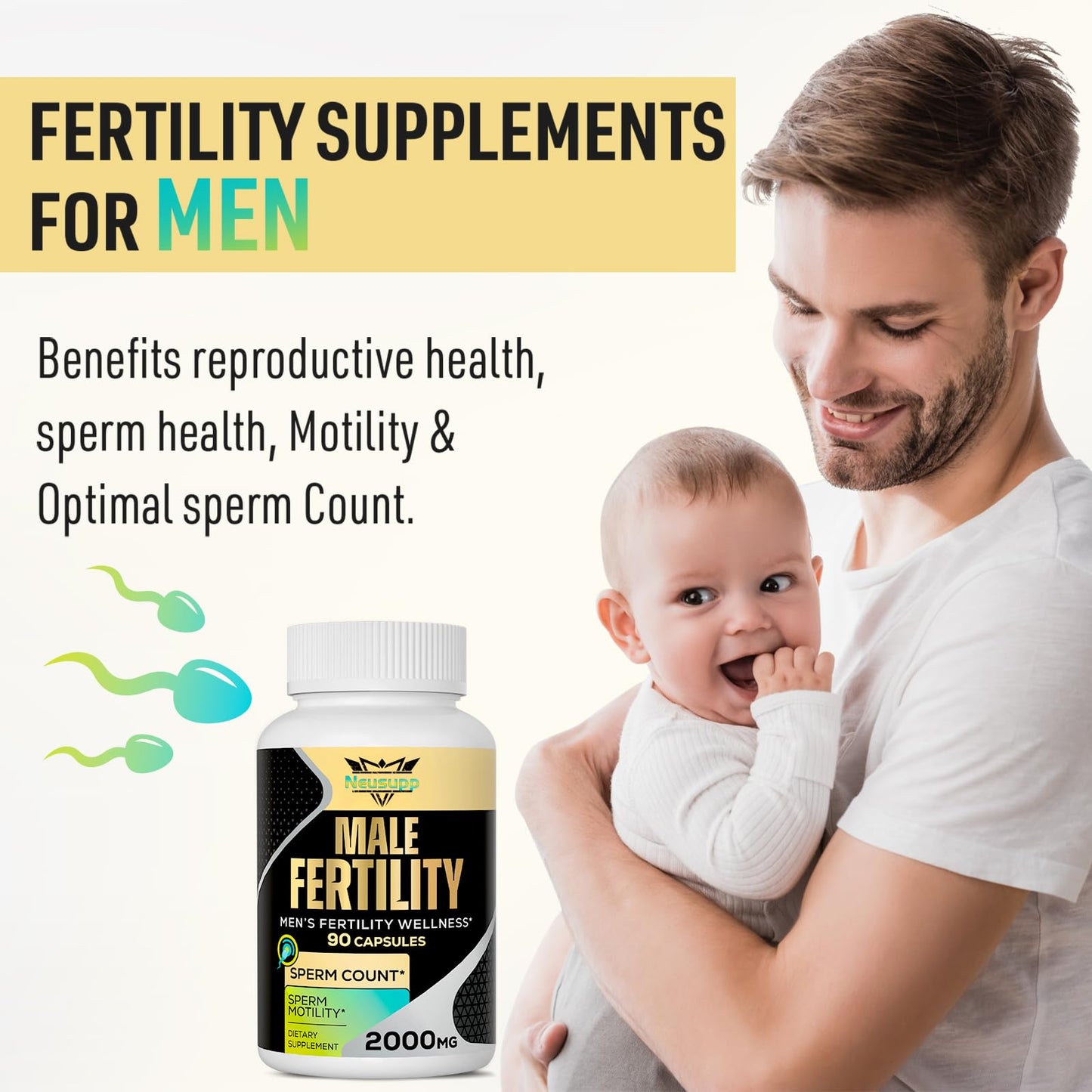 Vitaminas prenatales masculinas para concepción Neusupp