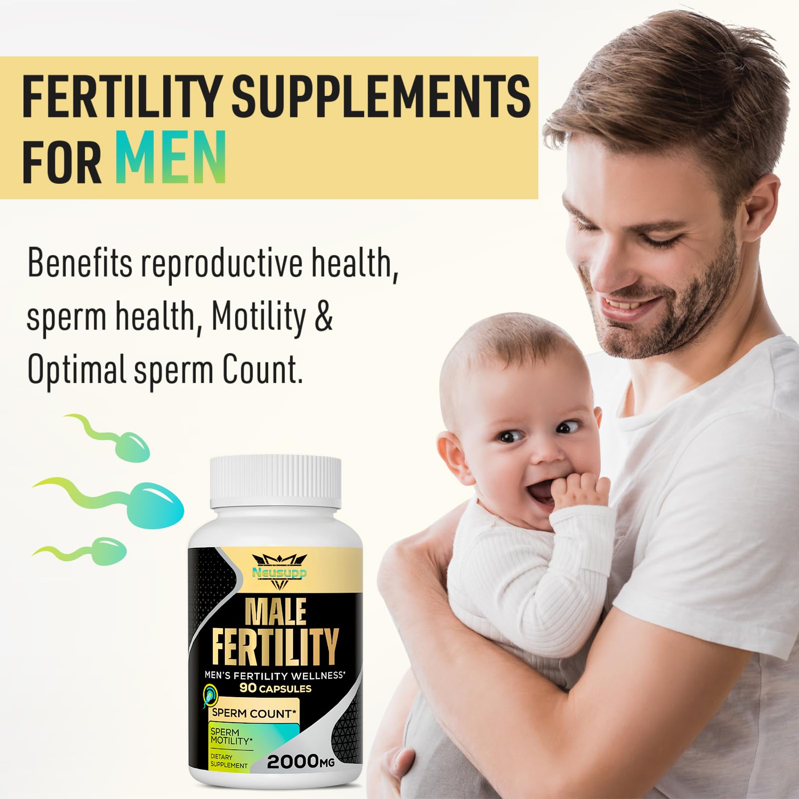 Vitaminas prenatales masculinas para concepción Neusupp