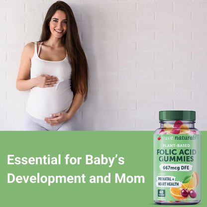 Vitaminas prenatales naturales y veganas Yuve