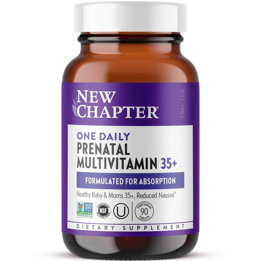 Vitaminas prenatales New Chapter 35+ con metilfolato y colina