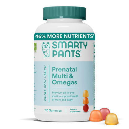 Vitaminas prenatales orgánicas SmartyPants con ingredientes premium naturales