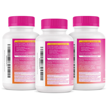Vitaminas prenatales Pink Stork paquete de 3 botellas