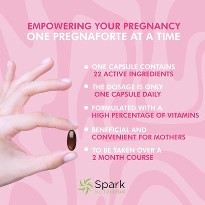 Vitaminas prenatales Pregnaforte paquete lateral