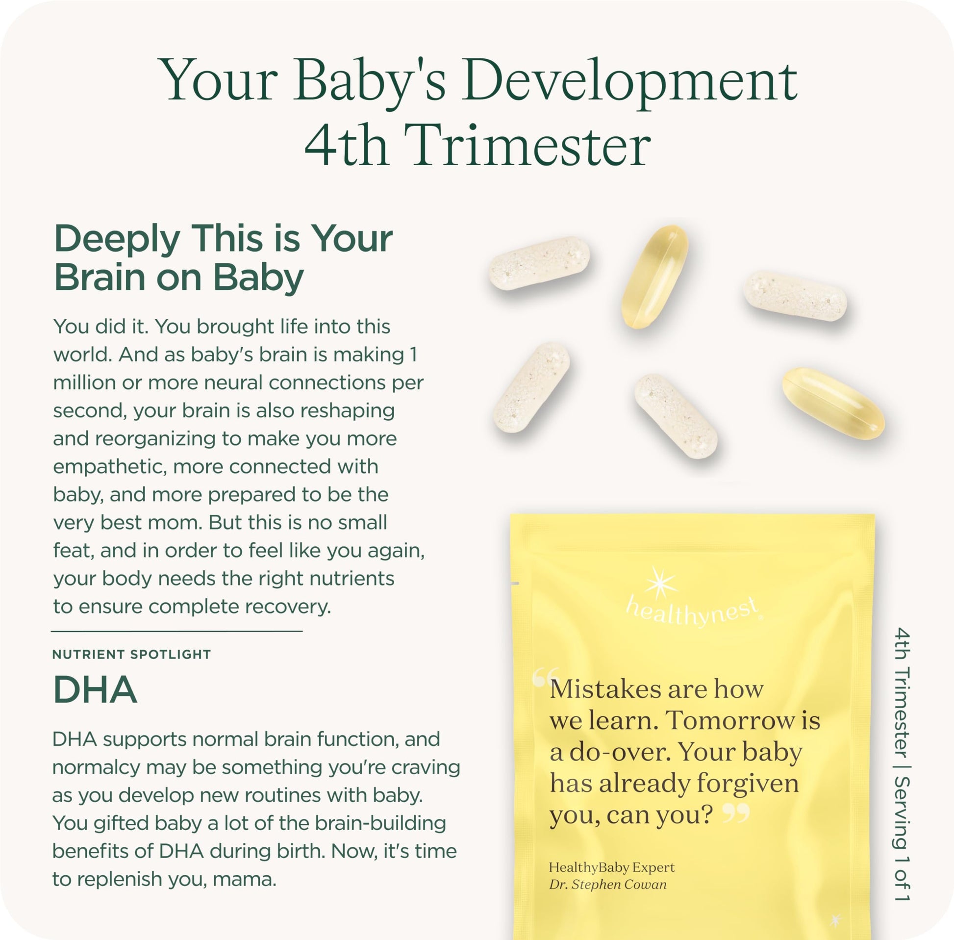 Vitaminas prenatales para recuperación postparto HealthyNest