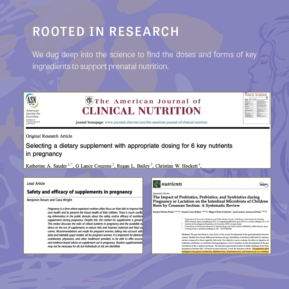 Vitaminas prenatales sin aditivos ni rellenos Nutritional Roots