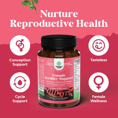 Vitaminas prenatales y suplemento para fertilidad Natures Craft