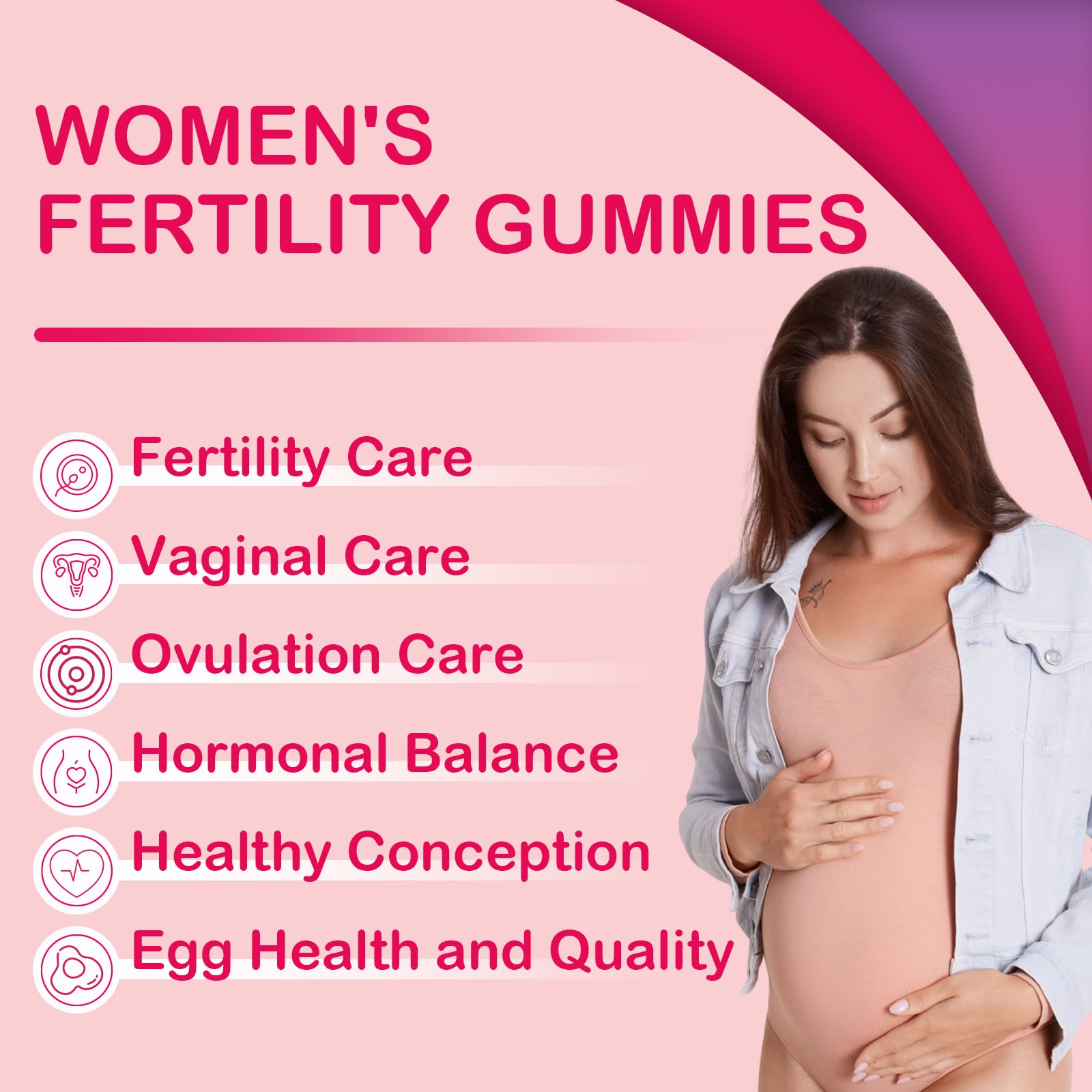 Vitaminas prenatales tbivfller para concepción y cuidado vaginal
