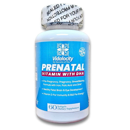 Vitaminas prenatales Vidalocity para mujeres 60 cápsulas