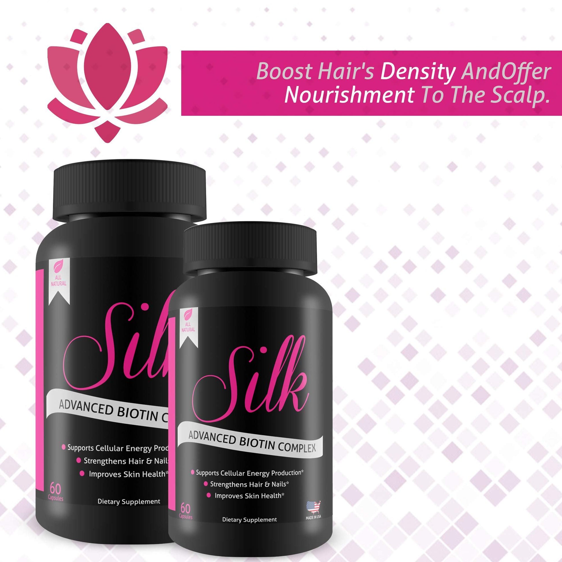 Vitaminas Silk Advanced para uñas piel y cabello saludable