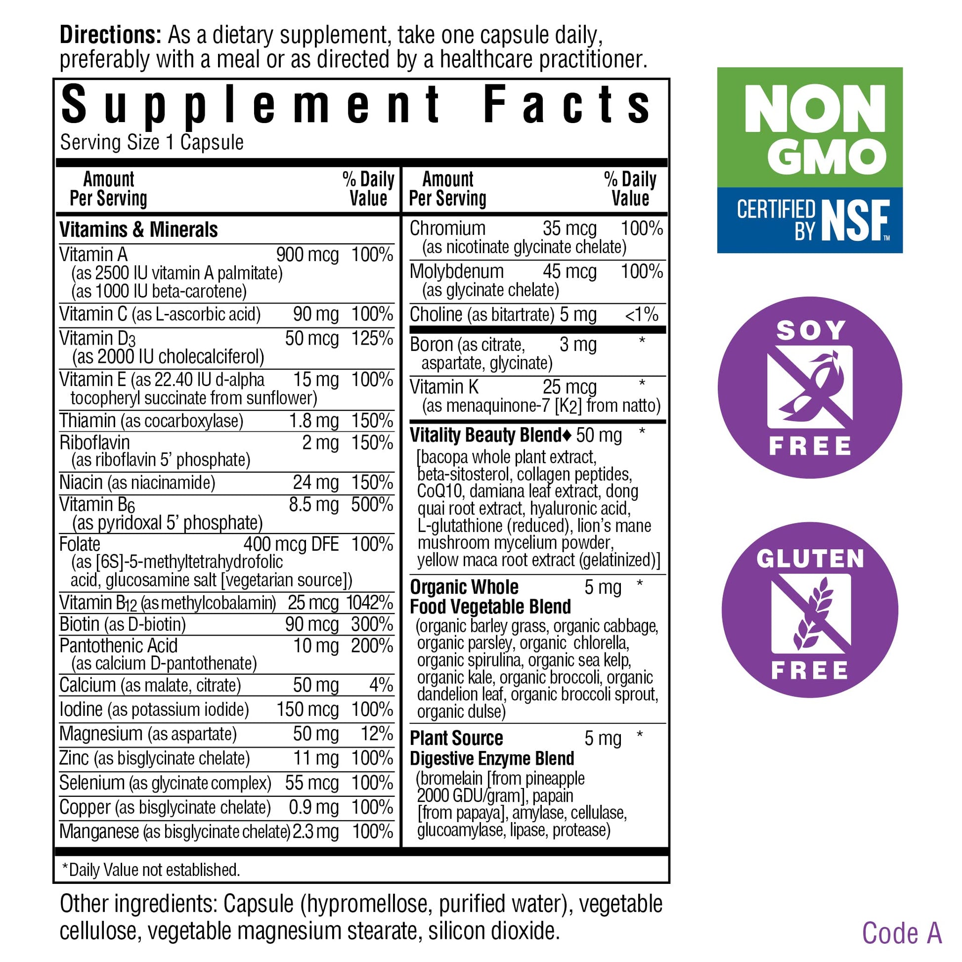 vitaminas sin soja y sin OGM