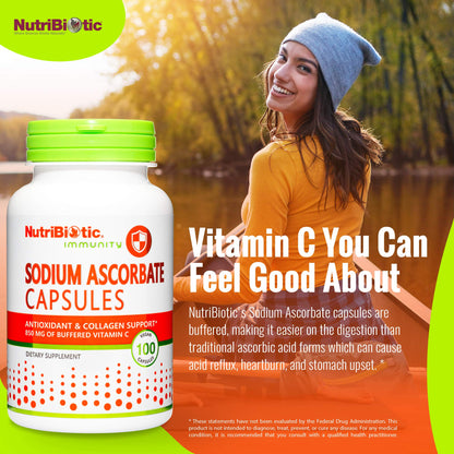 Vitaminas suaves para digestión NutriBiotic 100 cápsulas