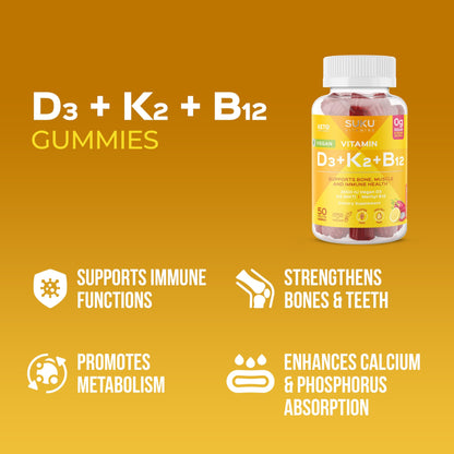 Vitaminas SUKU en gomitas veganas sin azúcar