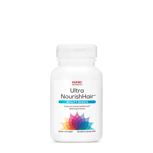 Vitaminas Ultra NourishHair GNC para mujeres 60 cápsulas