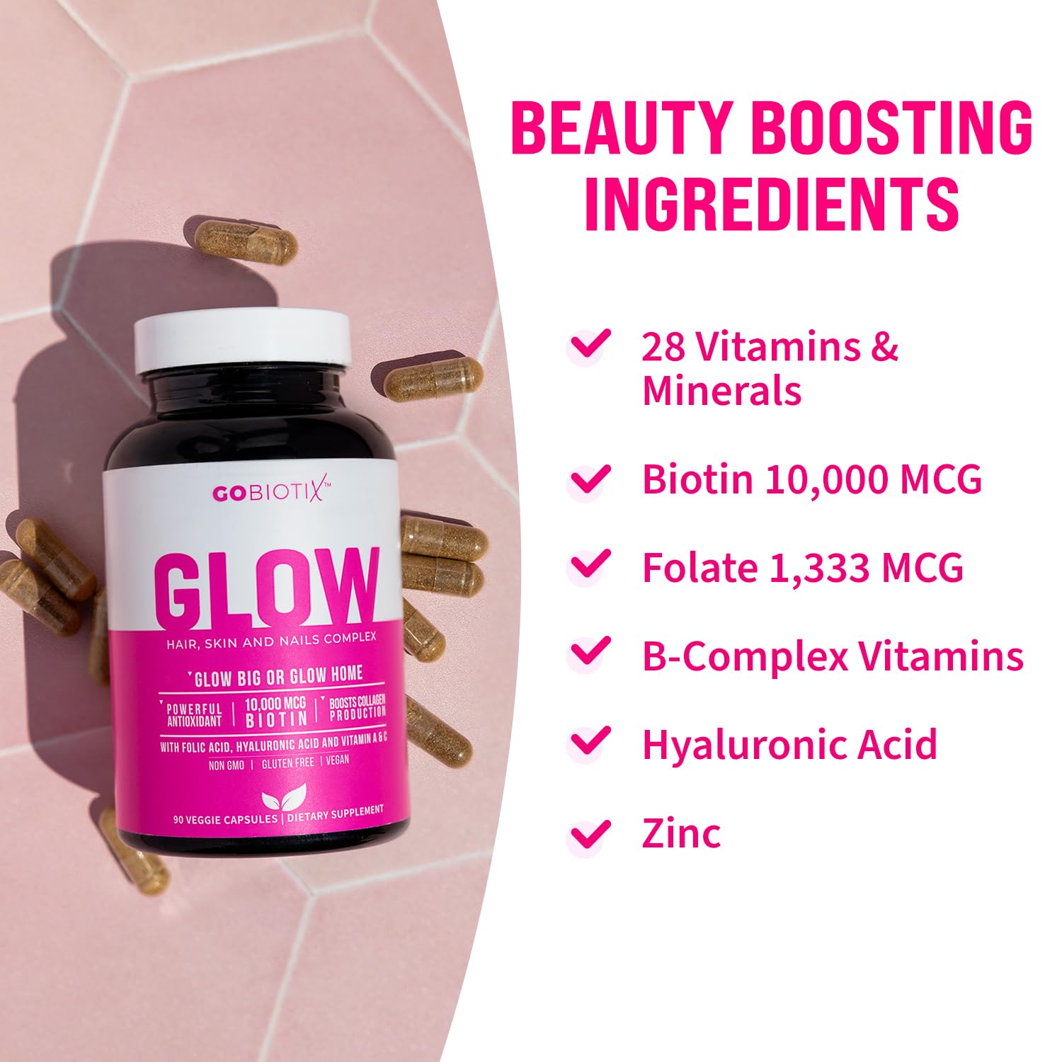 Vitaminas para uñas fuertes GOBIOTIX