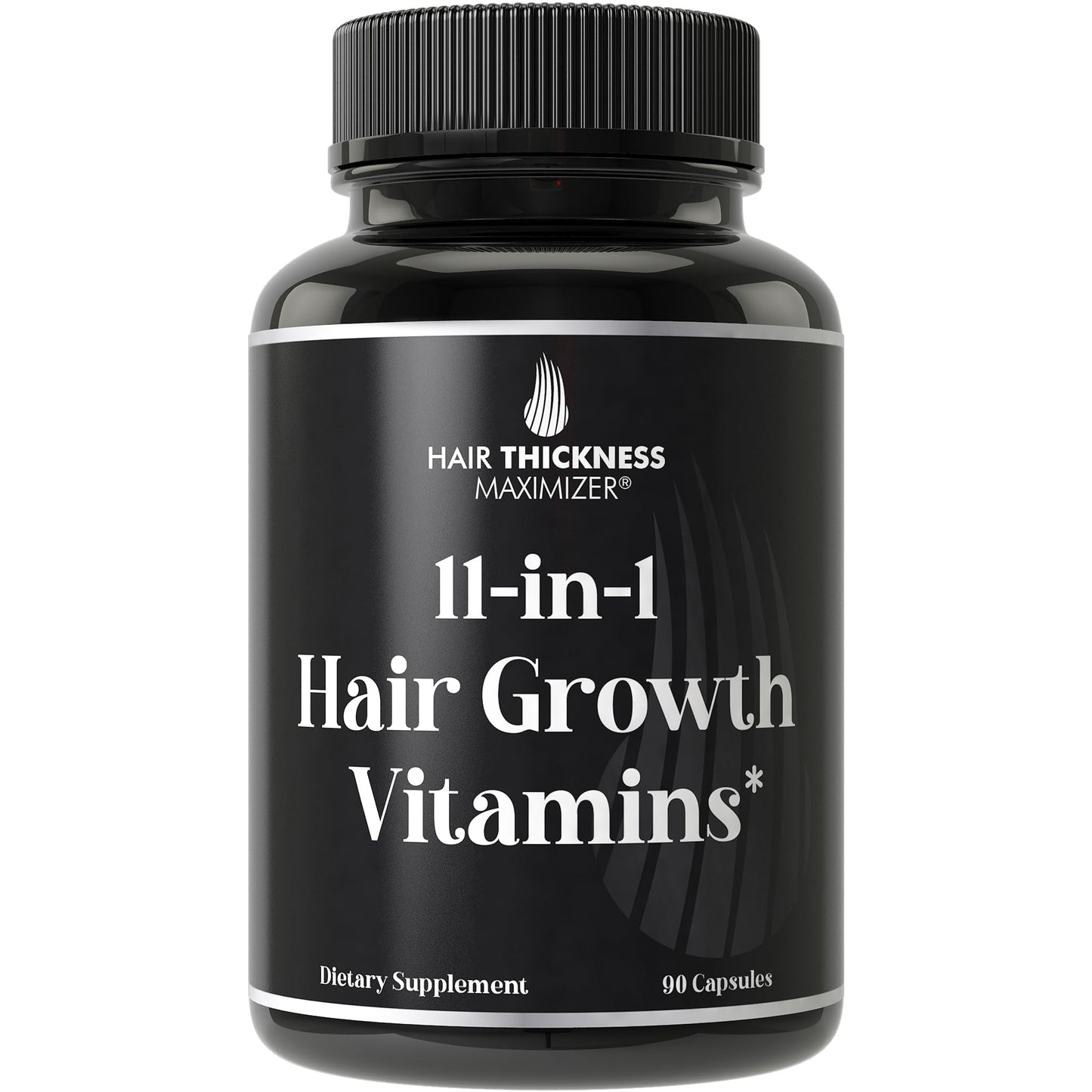 Vitaminas veganas para crecimiento de cabello 11-en-1 frasco
