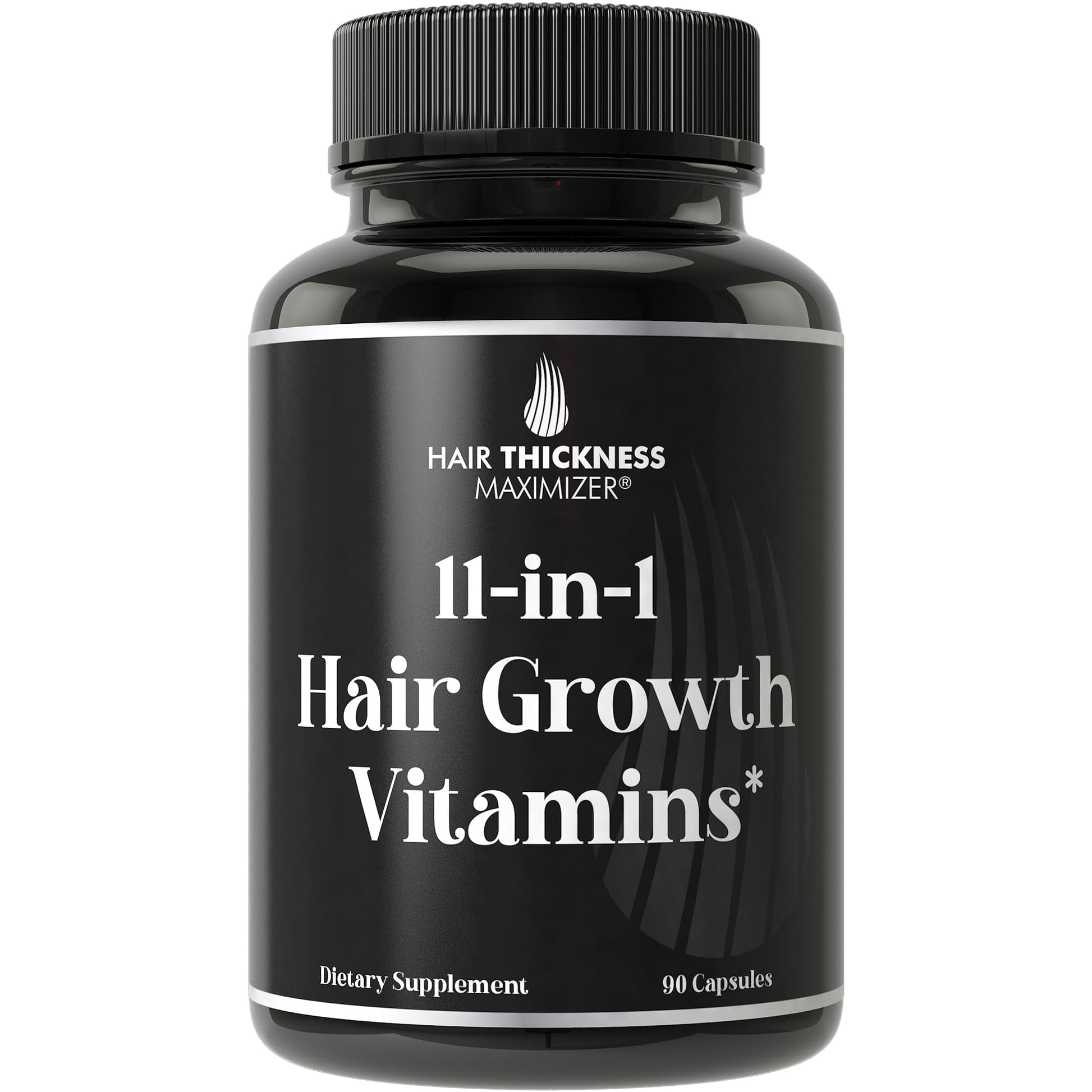 Vitaminas veganas para crecimiento de cabello 11-en-1 frasco