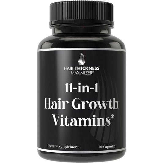 Vitaminas veganas para crecimiento de cabello 11-en-1 frasco
