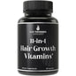 Vitaminas veganas para crecimiento de cabello 11-en-1 frasco