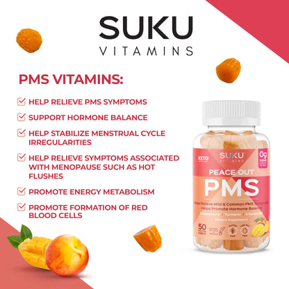 Vitaminas veganas SUKU para alivio PMS sin lacteos ni huevo