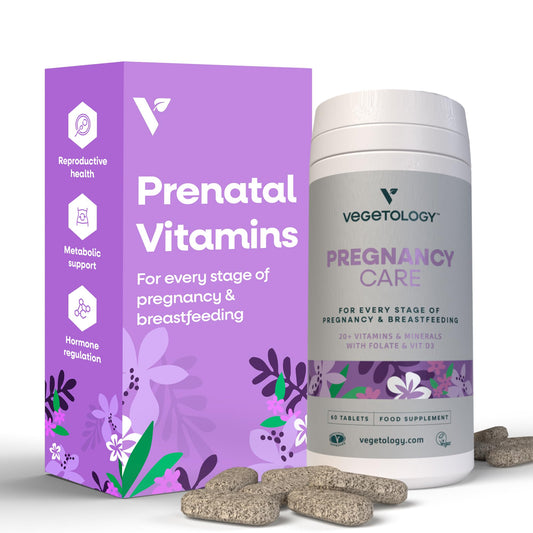 Vitaminas VEGETOLOGY prenatal y postnatal frasco