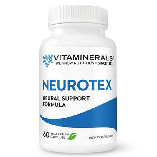 Vitaminerals Neurotex suplemento 60 cápsulas vegetarianas paquete