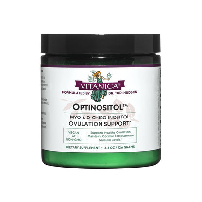 Polvo de Vitanica Optinositol para fertilidad y ovulación en mujeres