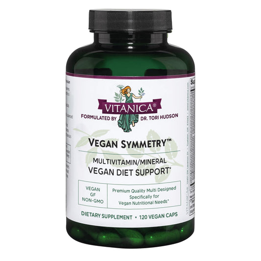 Botella de multivitamínico vegano Vitanica 120 cápsulas