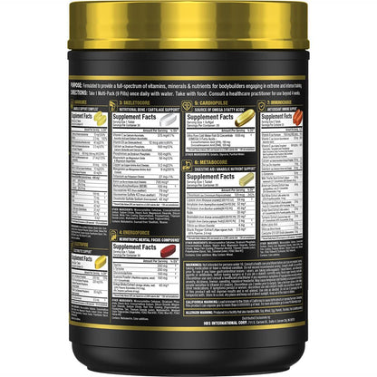 Vitastack ALLMAX etiquetas y nutrientes completos.