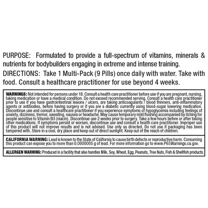 Vitastack ALLMAX ingredientes y suplementación detallada.