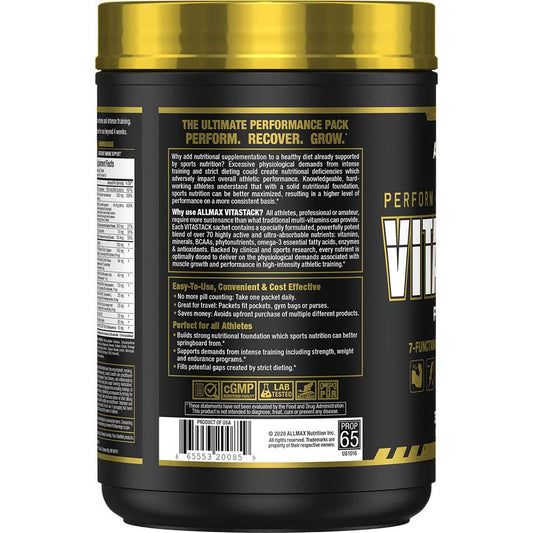 Vitastack ALLMAX multivitaminas nutrientes activos.