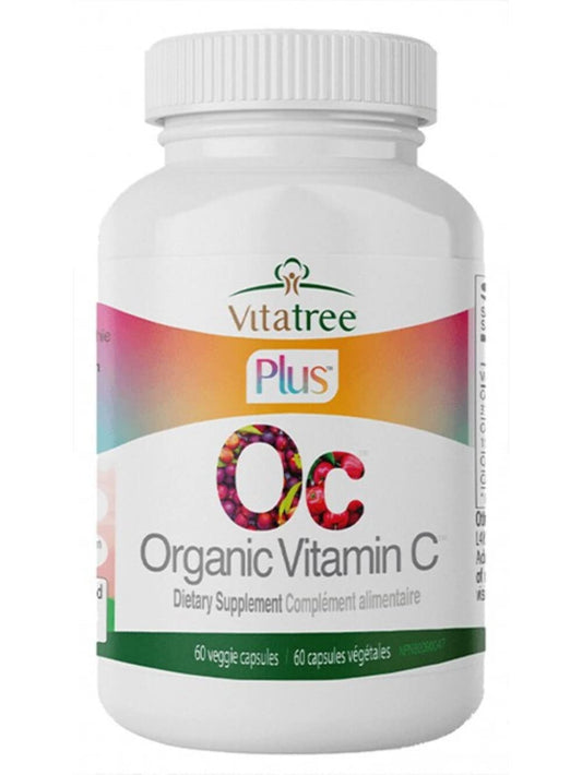 Vitatree vitamina C orgánica en cápsulas vegetarianas