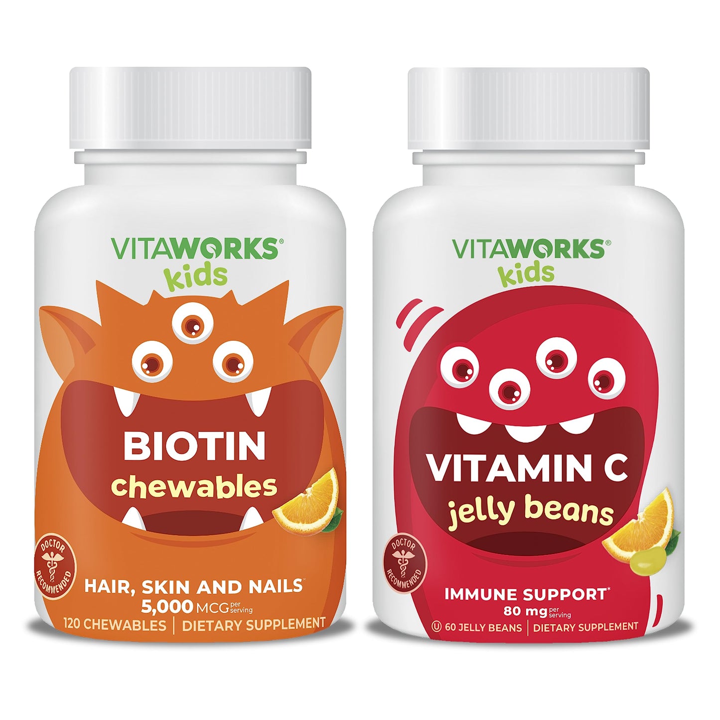 VitaWorks Kids Biotina 5000mcg masticables frasco