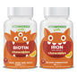 VitaWorks Kids Biotina Hierro y Vitamina C masticables combo