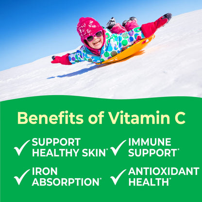 Tabletas masticables VitaWorks vitamina c para apoyo inmunológico niños
