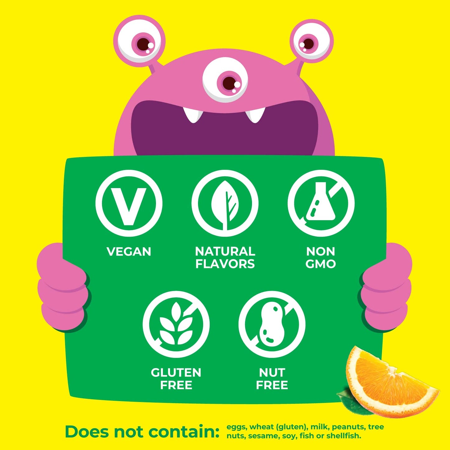 Vitaminas masticables sabor naranja vitamina c para niños Vitaworks