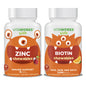 Paquete VitaWorks vitaminas masticables zinc y biotina para niños