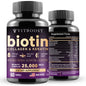 Vitboost suplemento biotina 25000 mcg con colágeno y queratina