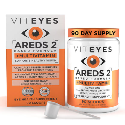 Viteyes AREDS 2 polvo y multivitaminas, 90 porciones.