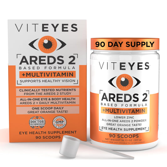 Viteyes AREDS 2 polvo y multivitaminas, 90 porciones.
