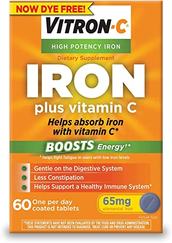Vitron-C suplemento hierro y vitamina C 60 unidades