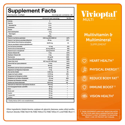 Componentes clave de Vivioptal Multi.