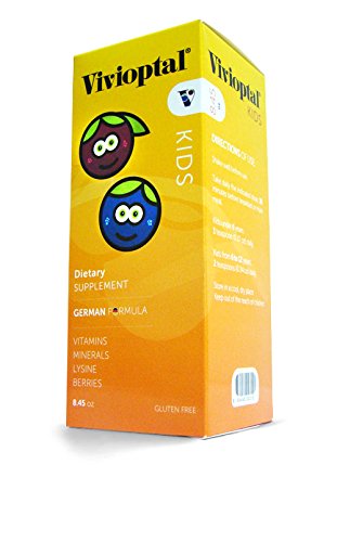 Botella de Vivioptal Kids multivitaminas para niños sabor naranja
